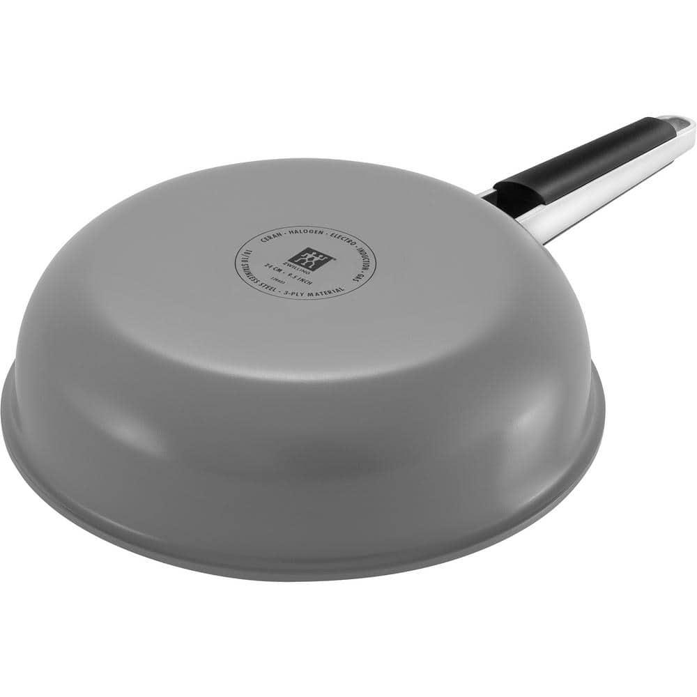 ZWILLING J.A. Henckels ZWILLING Pure 9.5-Inch Stainless Steel Ceramic Nonstick Fry Pan