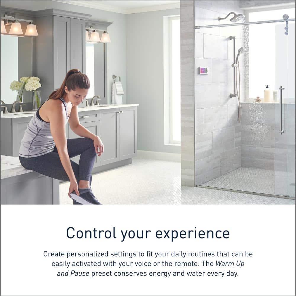 U by Moen Smart Shower 4-Outlet Digital Shower Controller for Thermostatic Shower Valve