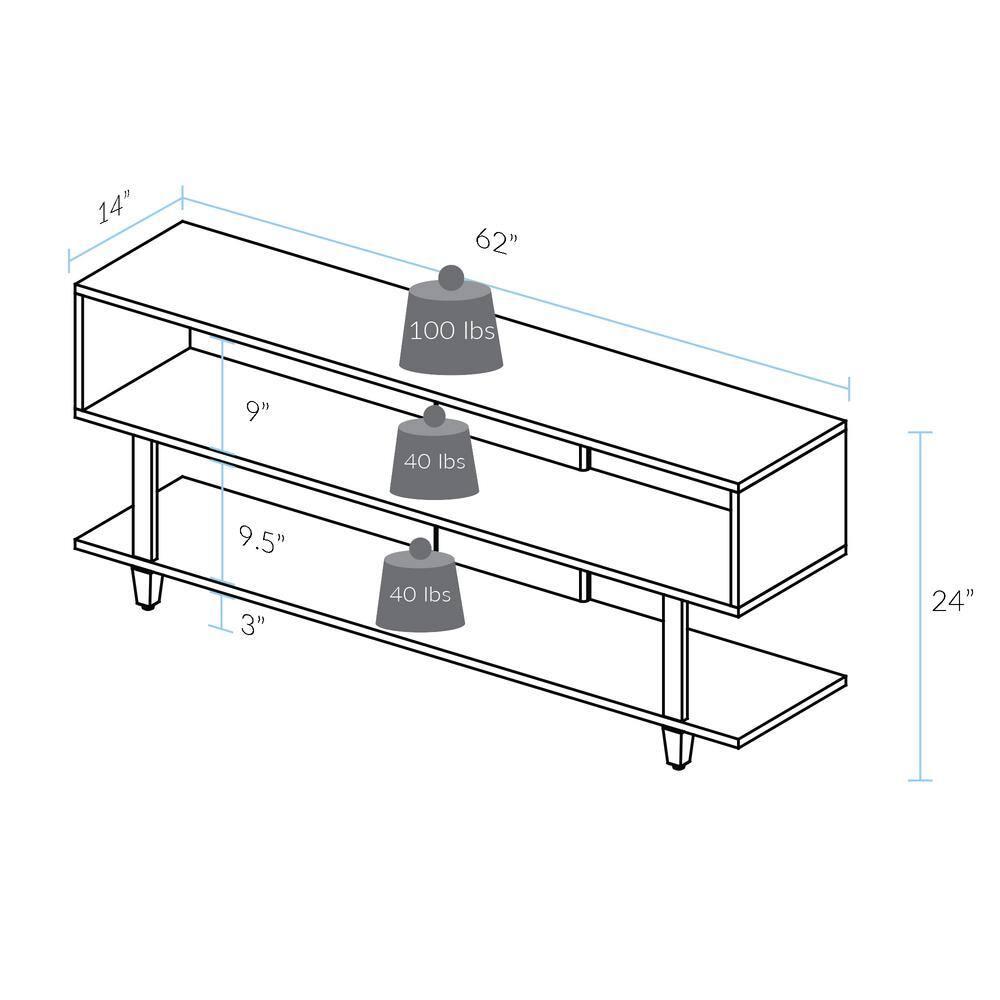 American Trails Creek TV Stand with Solid American Cherry