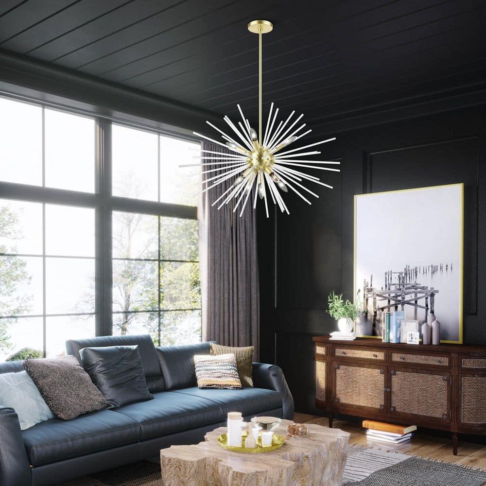 Livex Lighting Utopia 9 - Light Pendant in  Satin Brass