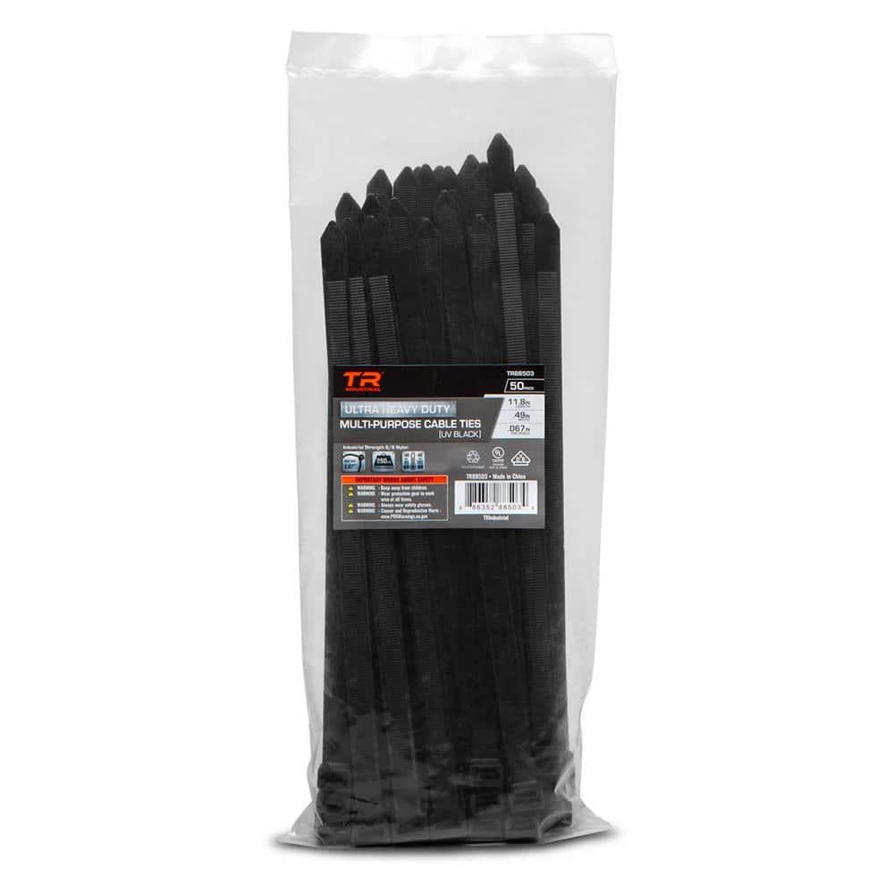 TR Industrial Ultra Heavy Duty Multi-Purpose UV Cable Ties (11.8")