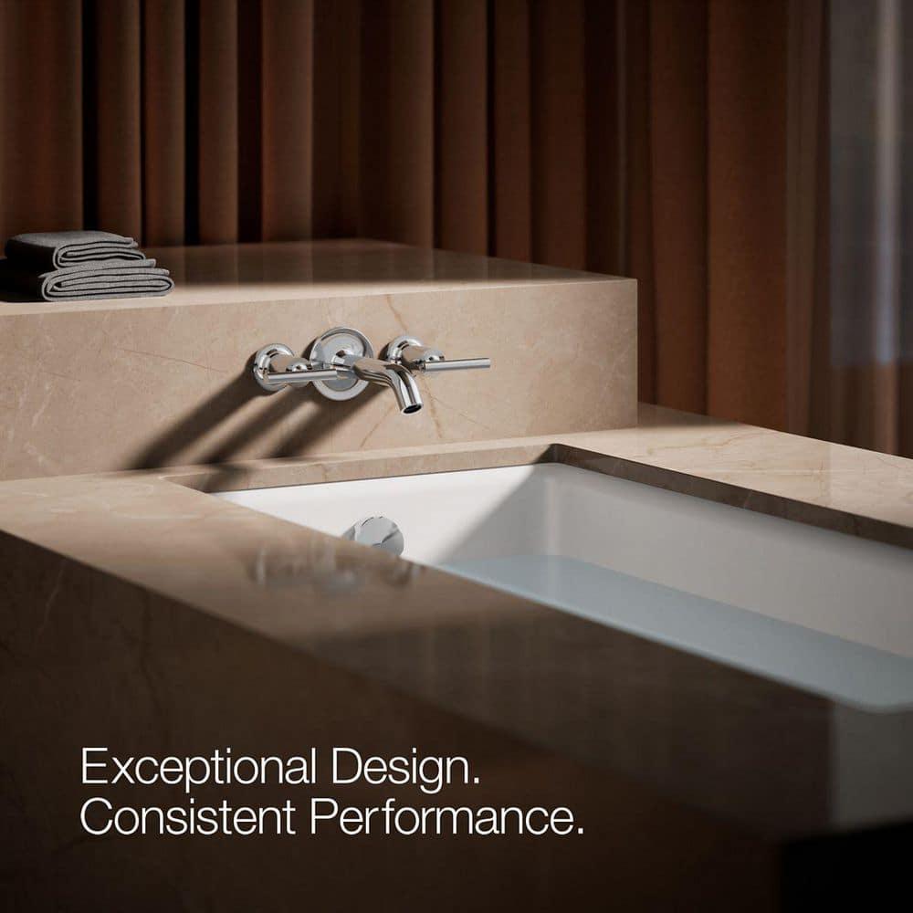 Purist® Deck- or Wall-Mount High-Flow Bath Trim with Lever Handles