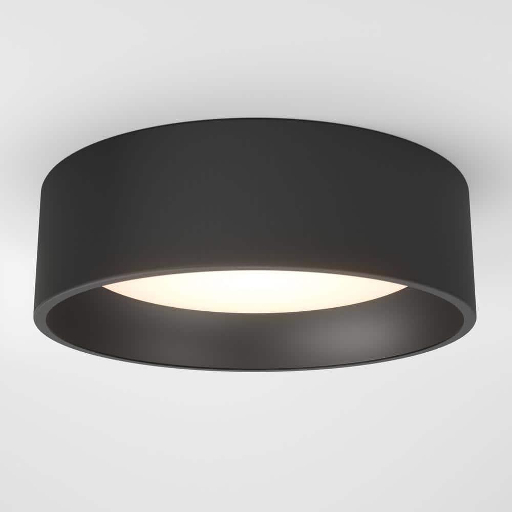 Artika Alton Ceiling Light 1 Light Integrated LED CCT Flush Mount Black
