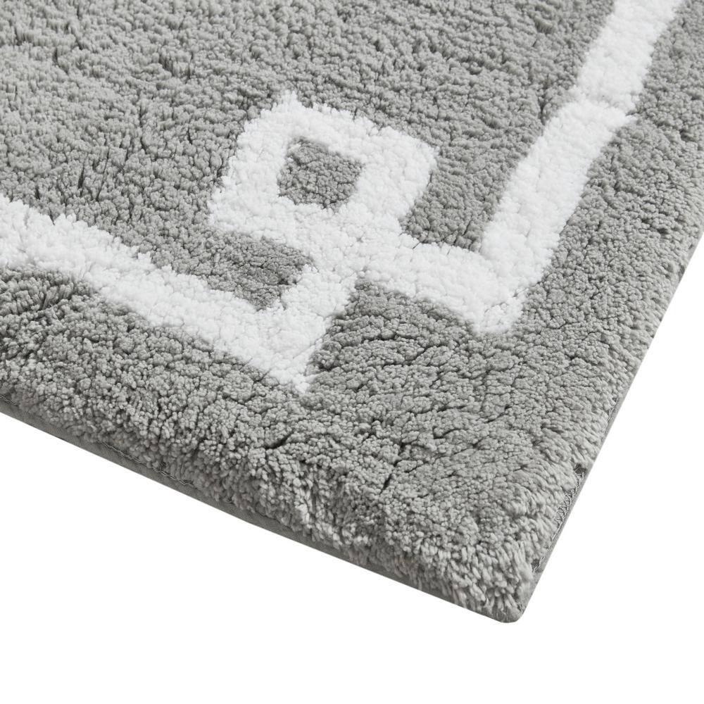 Madison Park 100% Cotton Tufted Bath Rug with Non-Slip Backing