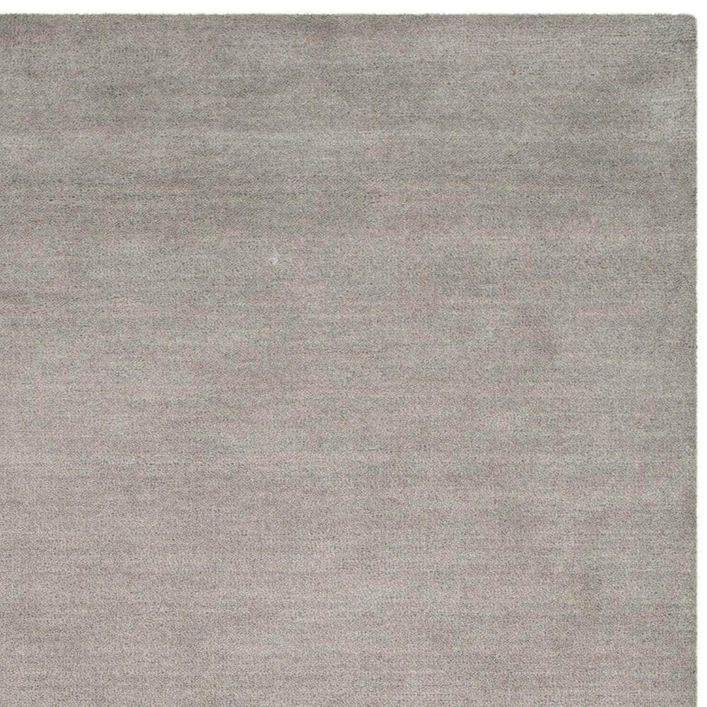 SAFAVIEH Himalaya Rachelle Solid Wool Area Rug, Grey, 9' x 12'