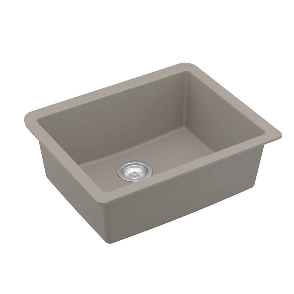 Karran Quartz 24-3/8'' X 19-1/8'' Single Bowl Undermount Kitchen Sink