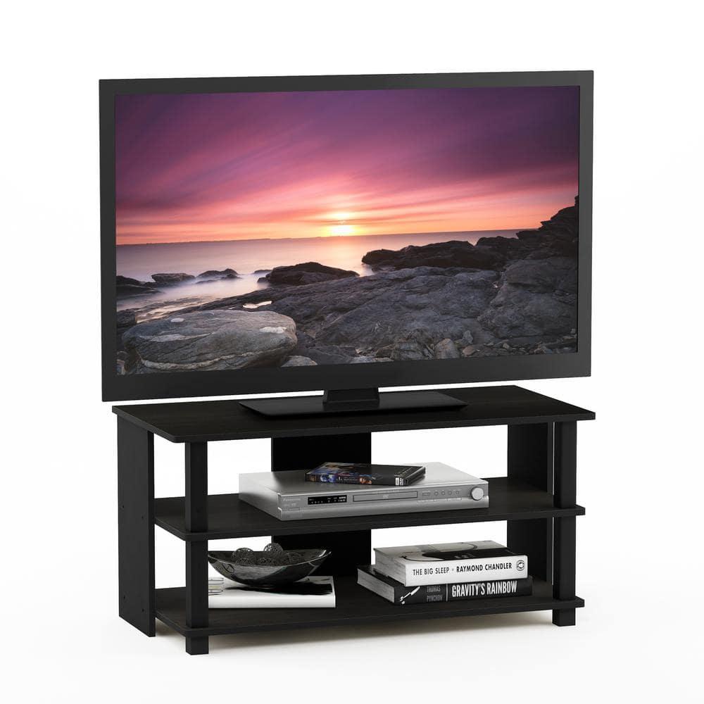 Sully 3-Tier TV Stand for TV up to 40, Espresso/Black, 17076EX/BK