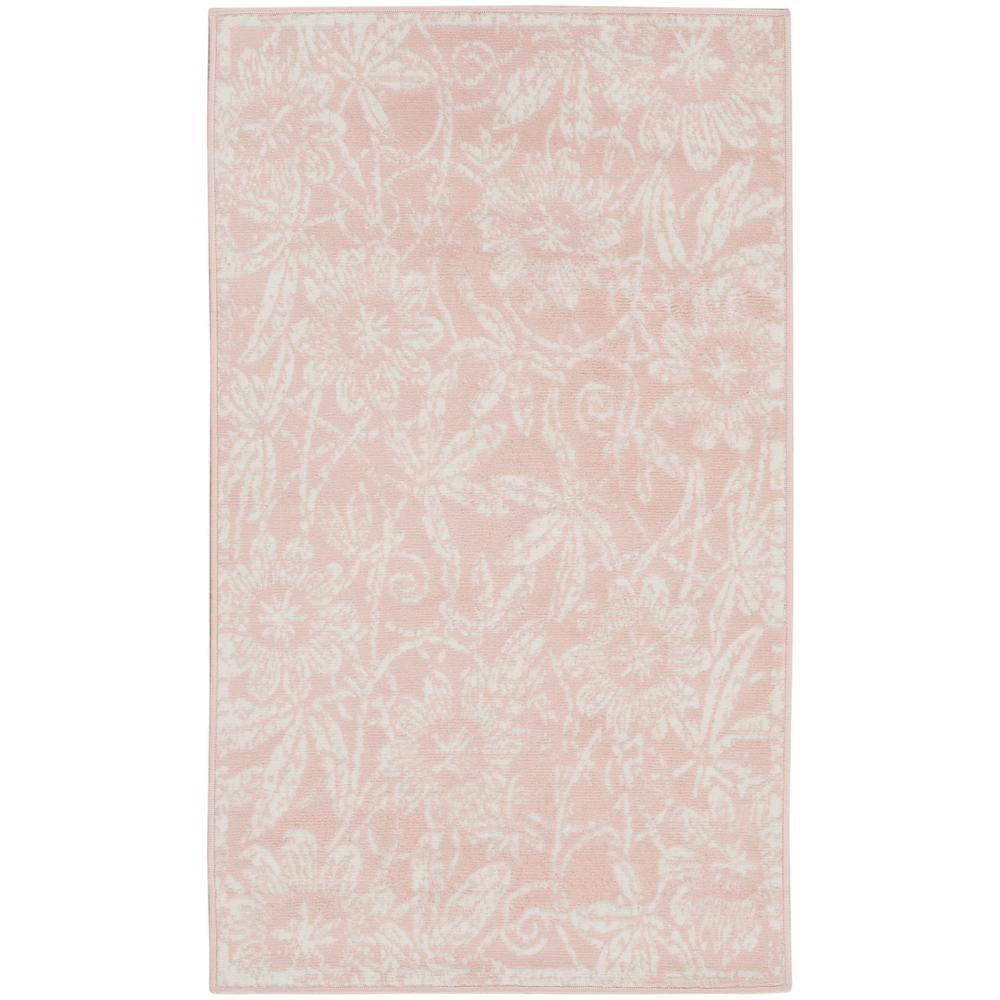Whigham Floral Pink/White Area Rug