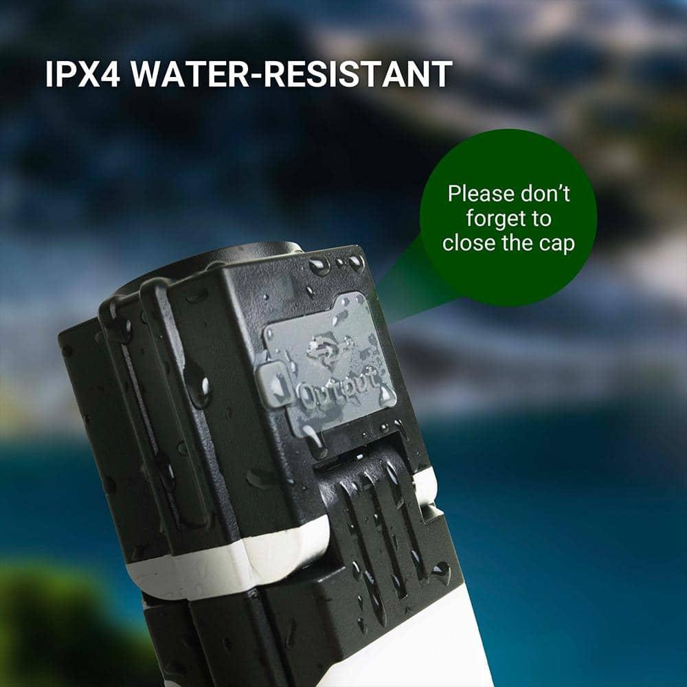 Black and White Collapsible LED Camping Lantern with USB Charger