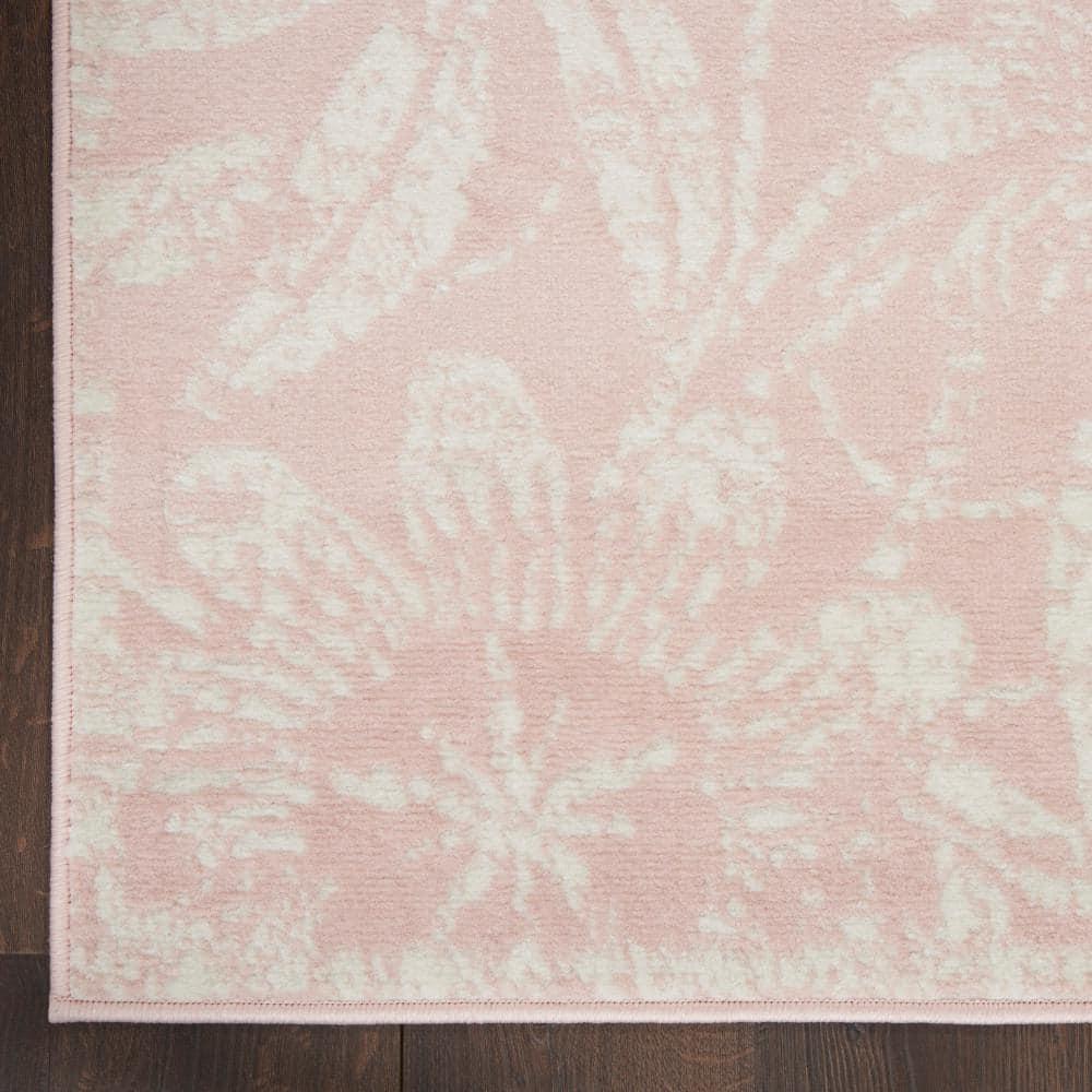 Whigham Floral Pink/White Area Rug