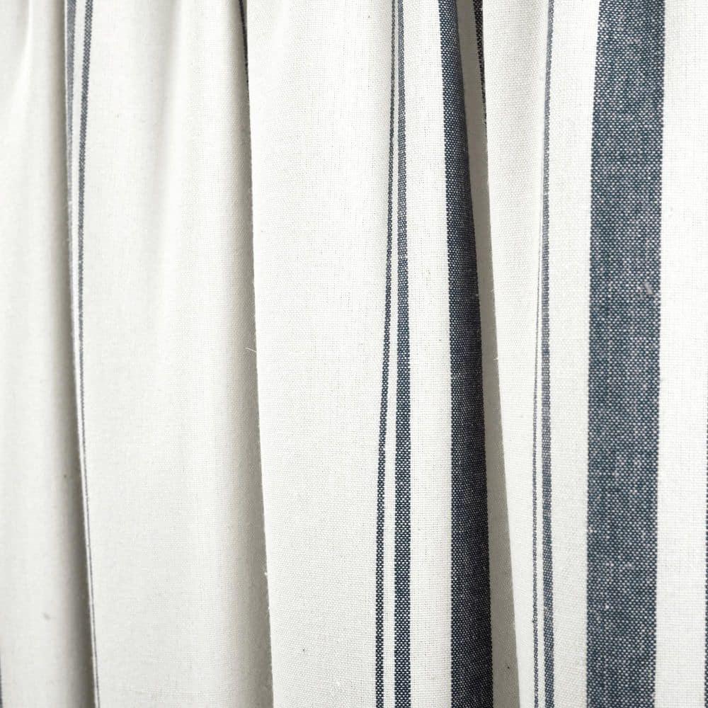 Lush Decor Farmhouse Stripe Striped Ruffled 52'' W Window Valance