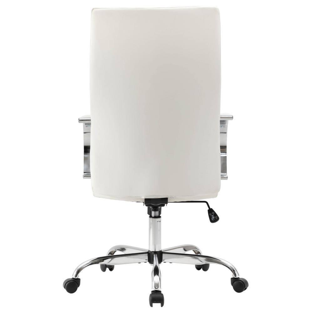 LeisureMod Sonora High-Back Leather Office Chair with Adjustable Height, Swivel, and Tilt, Ergonomic Design for Desk, Conference Room, or Home Office