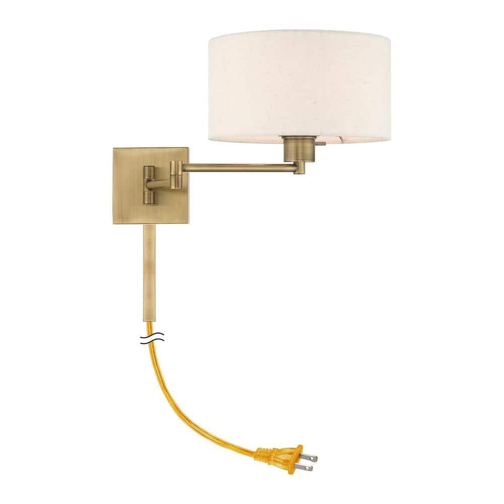 Kevyn Single Light Steel Dimmable Swing Arm Sconce