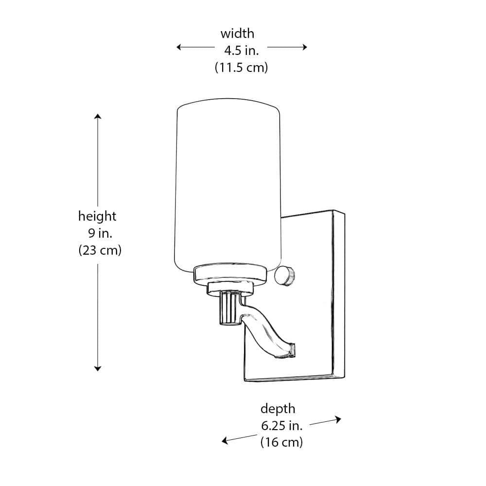 Trans Globe Lighting 70521 Mod Pod 9" Tall Wall Sconce - Black