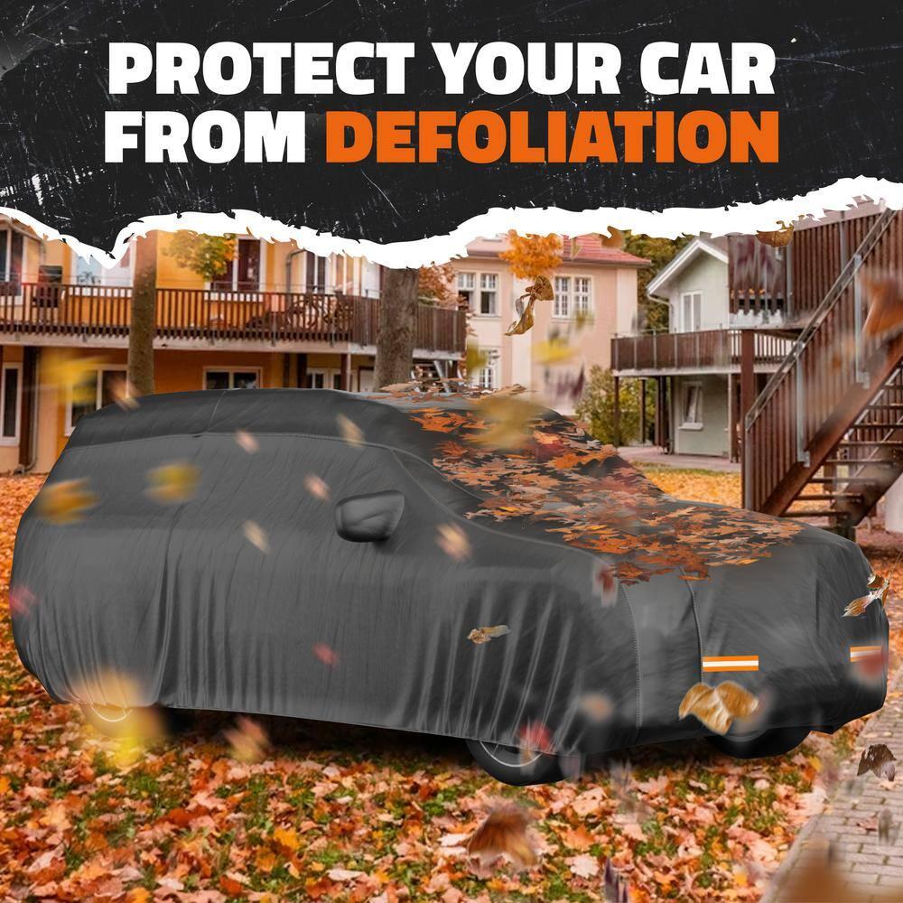 Mockins Heavy Duty Large SUV Car Cover - 200"x75"x75" - 250g PVC Cotton Lining