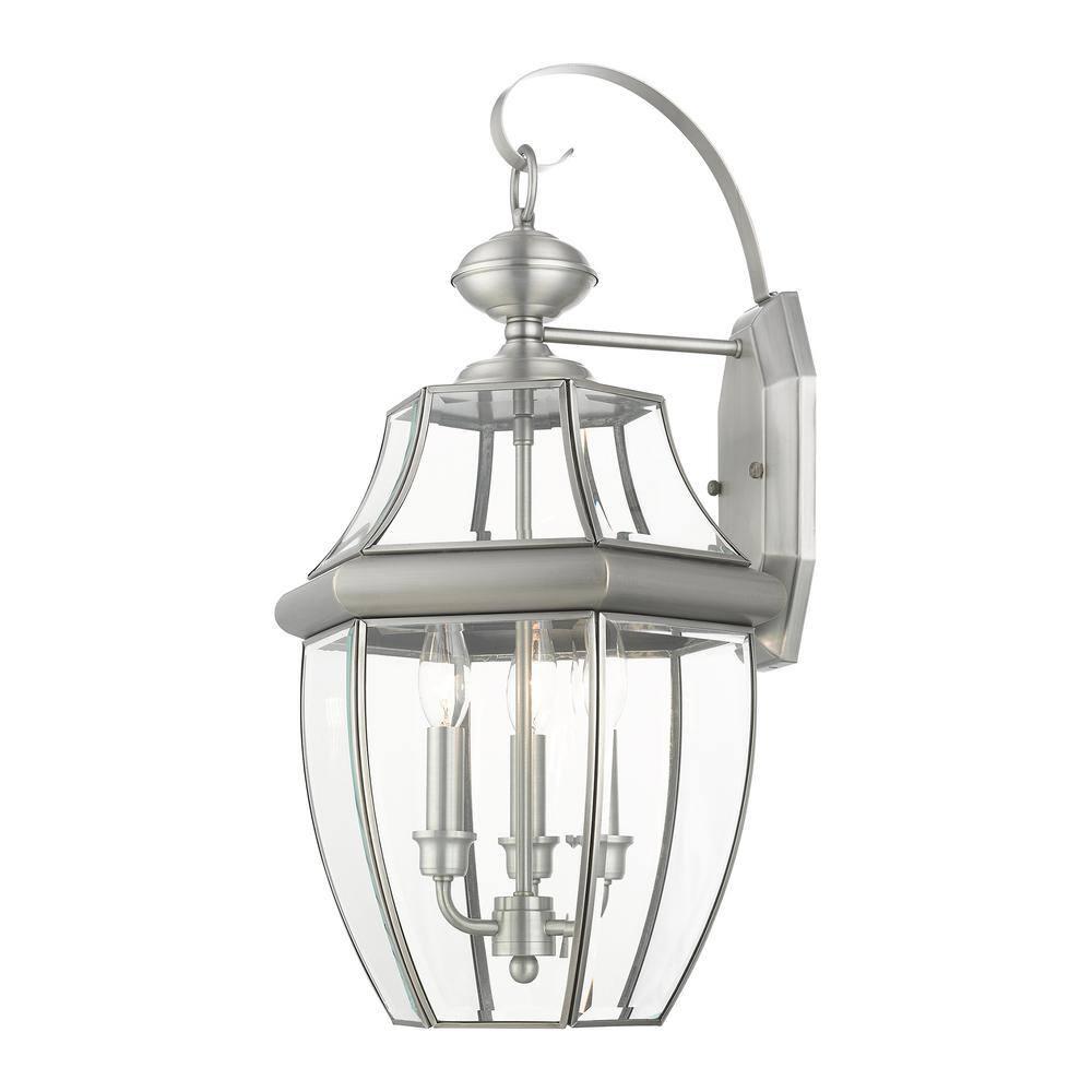 Livex Lighting Monterey 3 - Light Wall Light in  Brushed Nickel