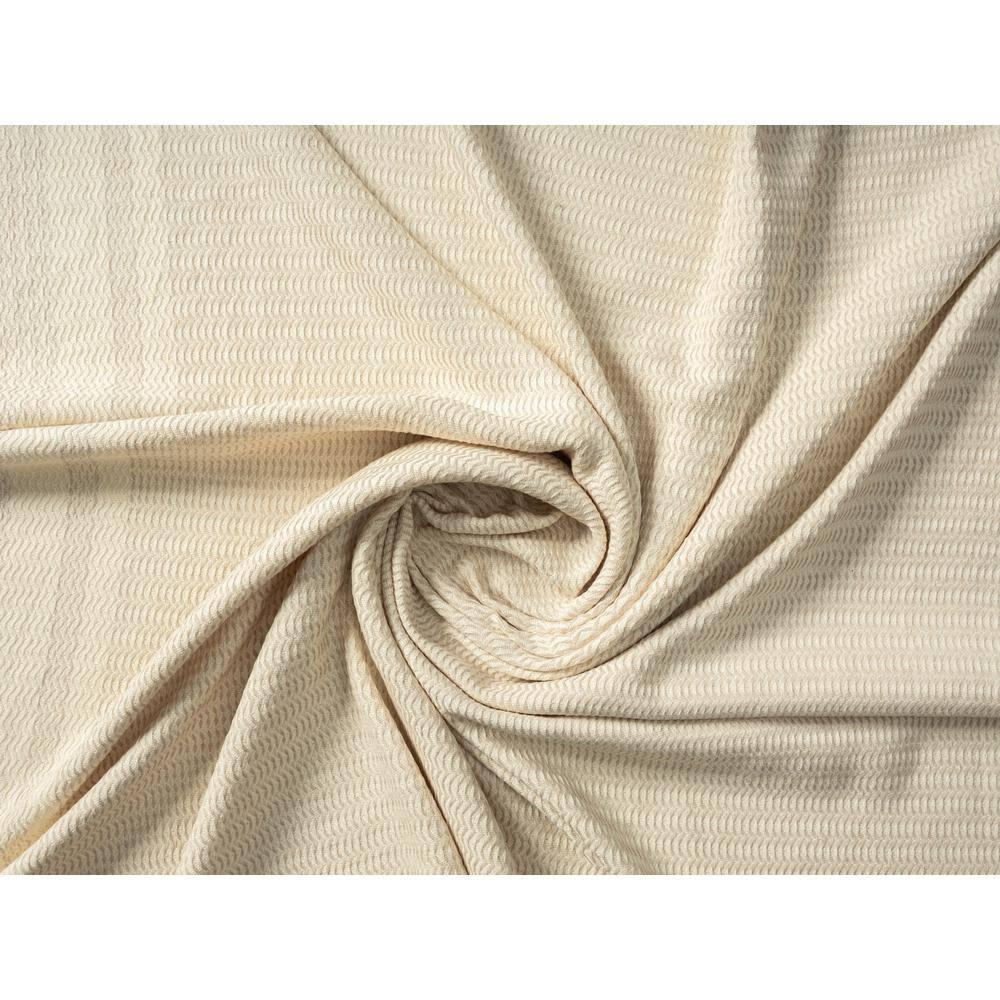 Ox Bay Beige Striped Ultra-Soft Turkish Cotton Throw Blanket, 50" x 60"