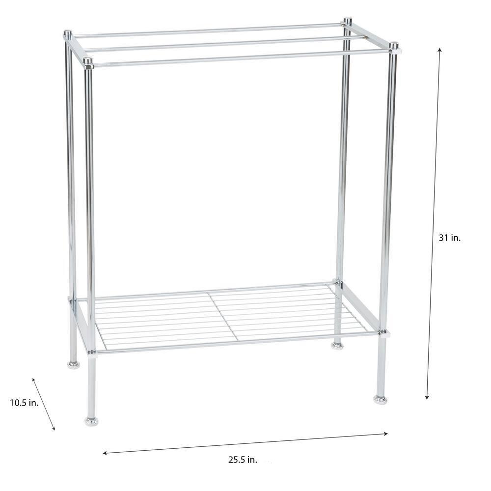 Metro Collection Towel Rack Chrome - Organize It All