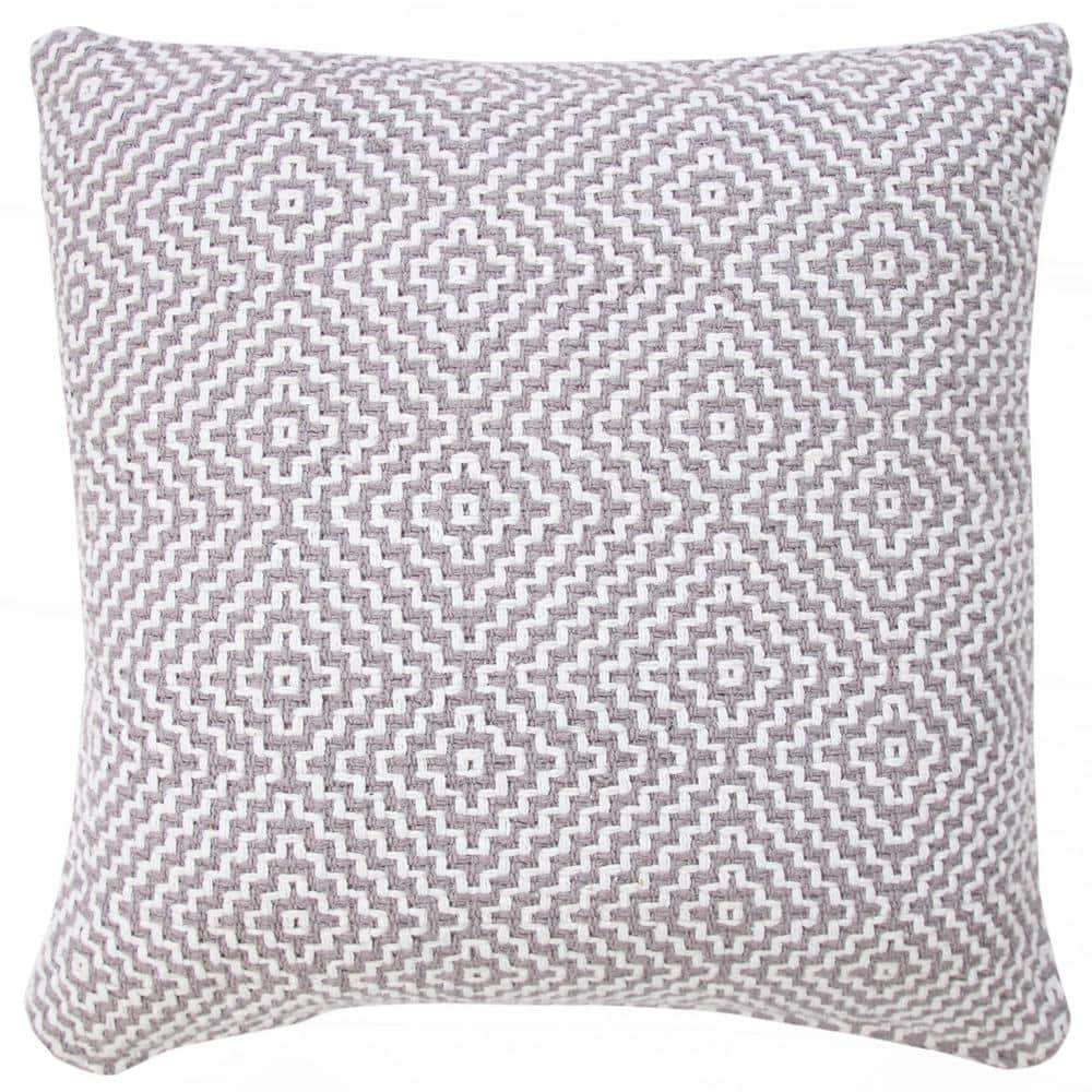 George Oliver Droitwich Geometric Cotton Reversible Throw Pillow