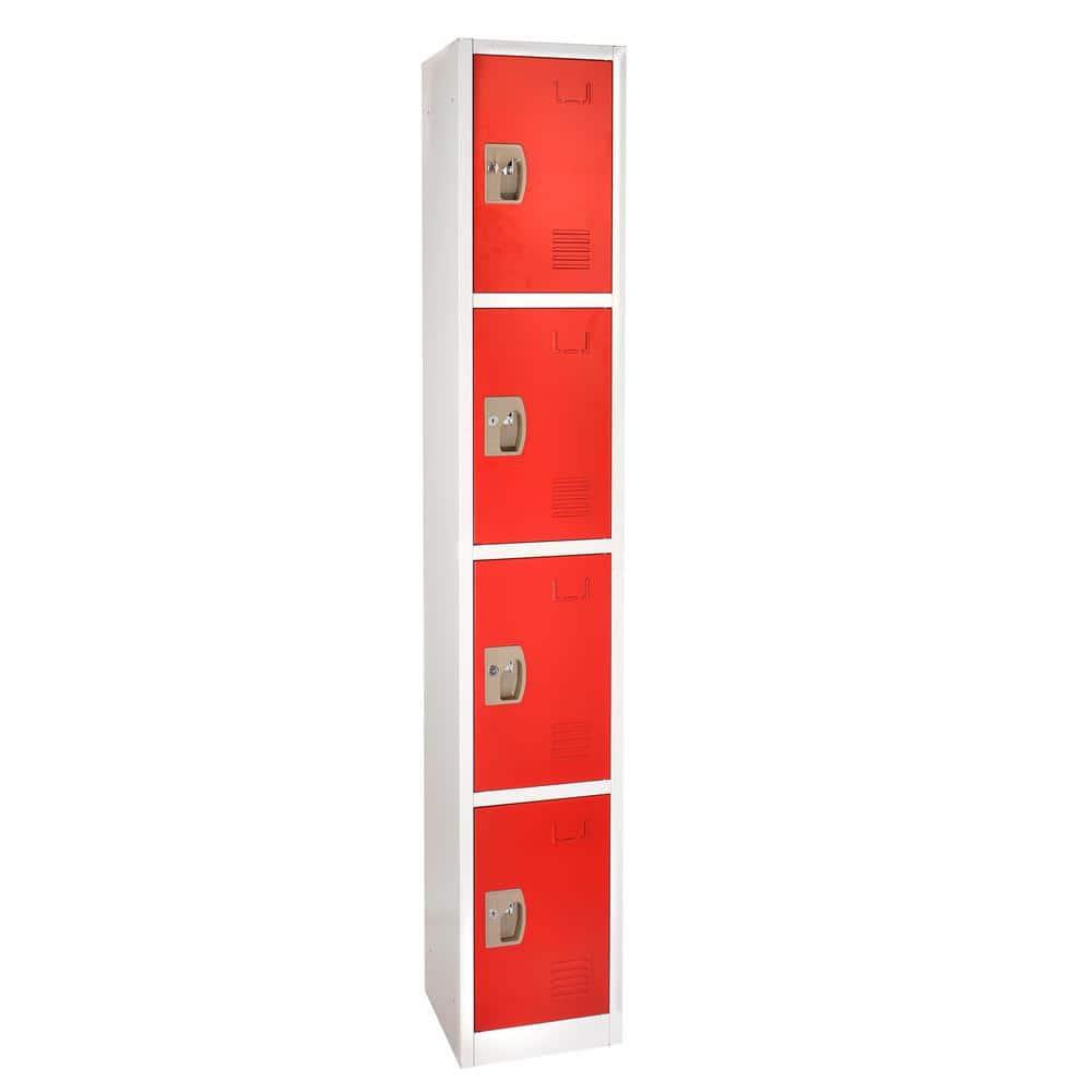 12'' Wide Steel 4-Tier School and Gym Locker