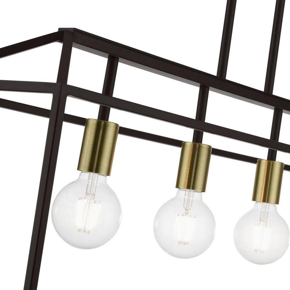 Livex Lighting Devone 4 - Light Chandelier in  Bronze/Antique Brass
