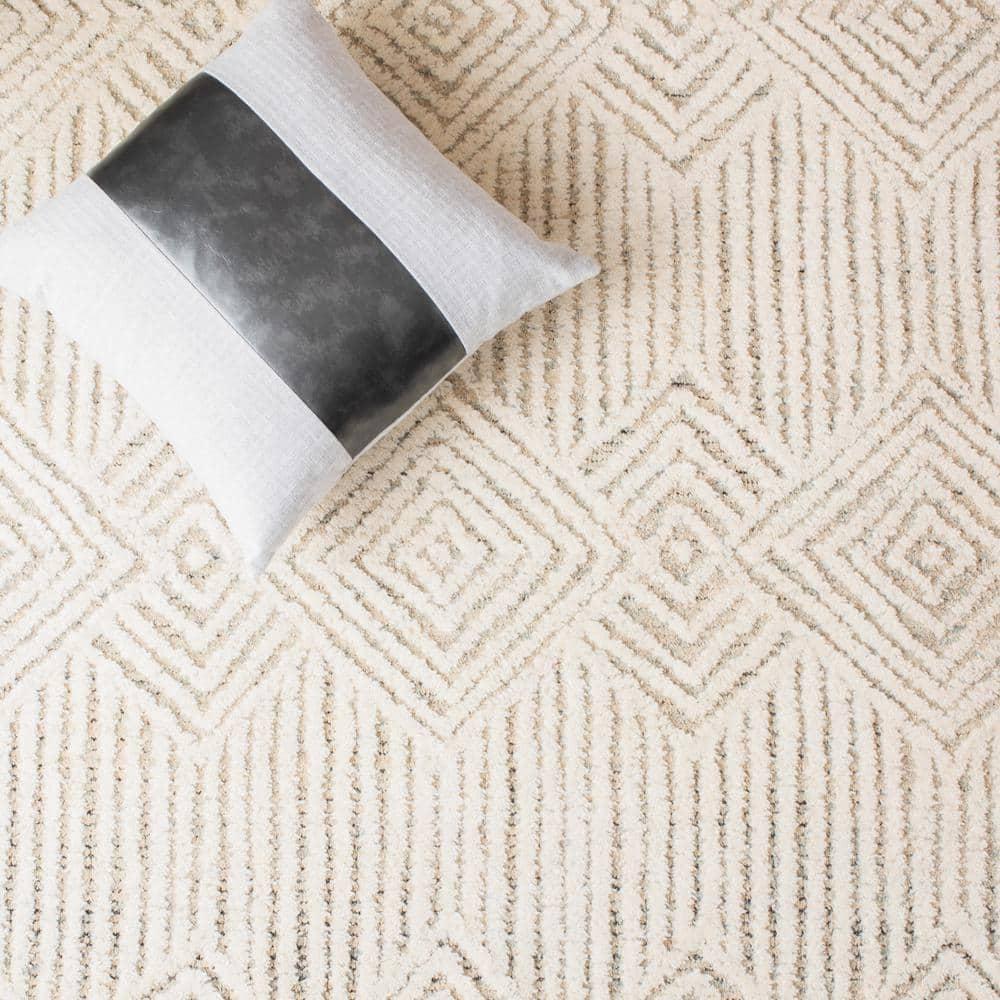 Metro MET401 Hand Tufted Area Rug - Beige/Ivory - 6'x6' - Safavieh.