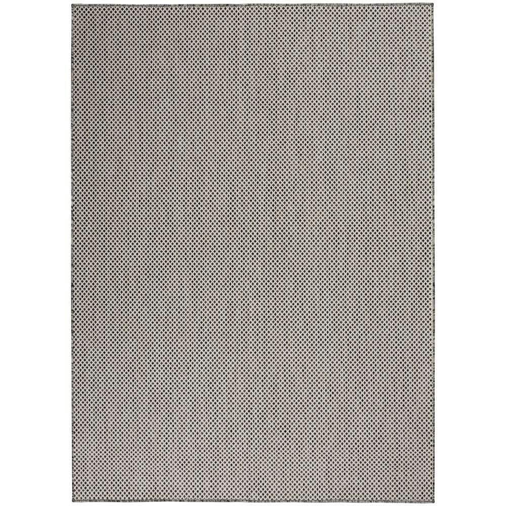 Beachcrest Home™ Rectangle Hartigan Geometric Machine Tufted Polypropylene Plastic Indoor / Outdoor Area Rug in Gray