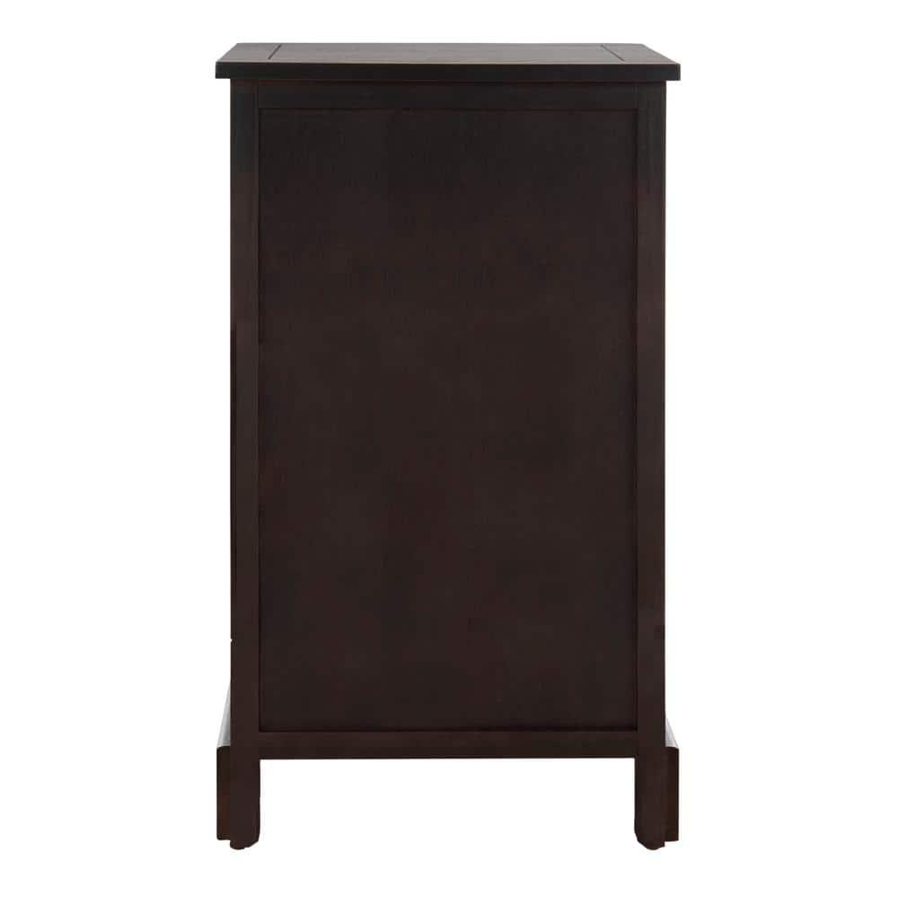 Carrie Side Storage Side Table - AMH5700F - Brown - Safavieh Couture