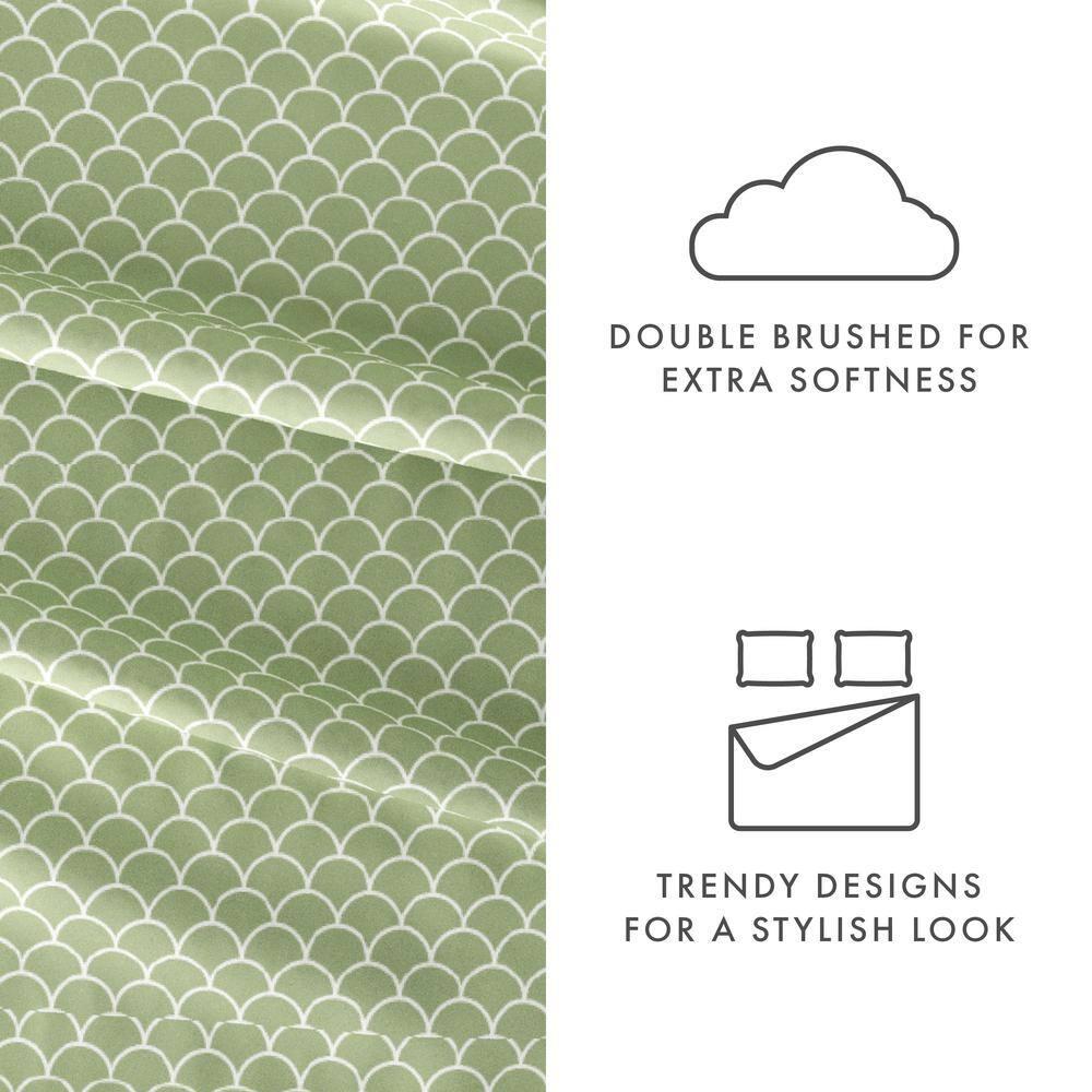 Becky Cameron Simply Soft™ Scallops Pattern Microfiber Sheet Set