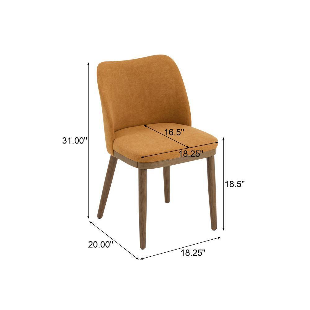 Christopher Knight Home Aviana Fabric Upholstered Dining Chairs (Set of 2), Ginger