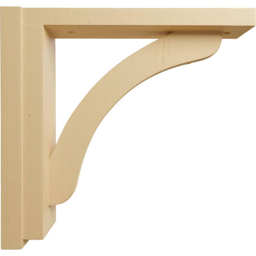 Ekena Millwork 2 1/2"W x 10 3/4"D x 10 1/4"H Reece Shelf Bracket, Alder