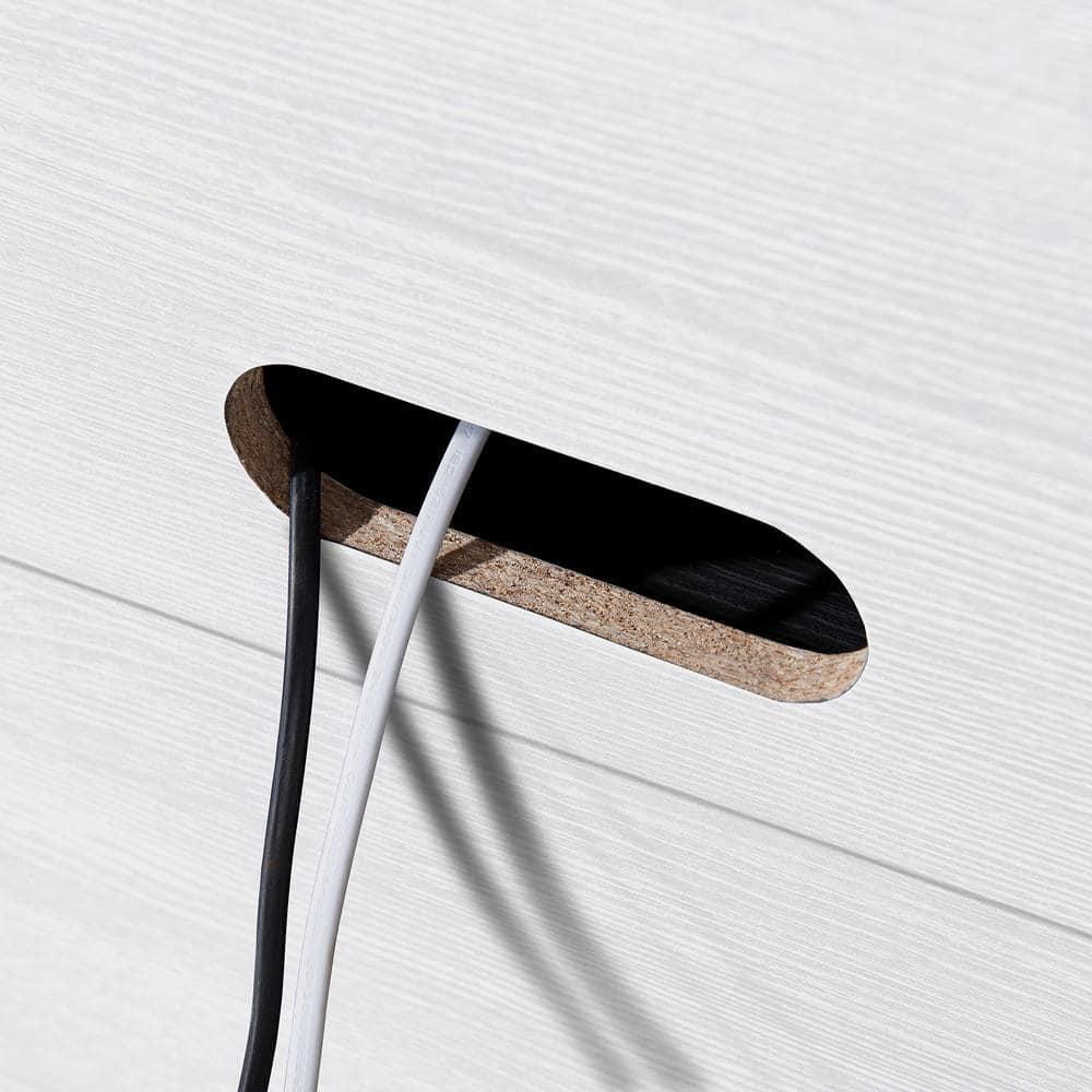 Evelyn&Zoe Chabot 28" Wide Rectangular Accent Cabinet, White