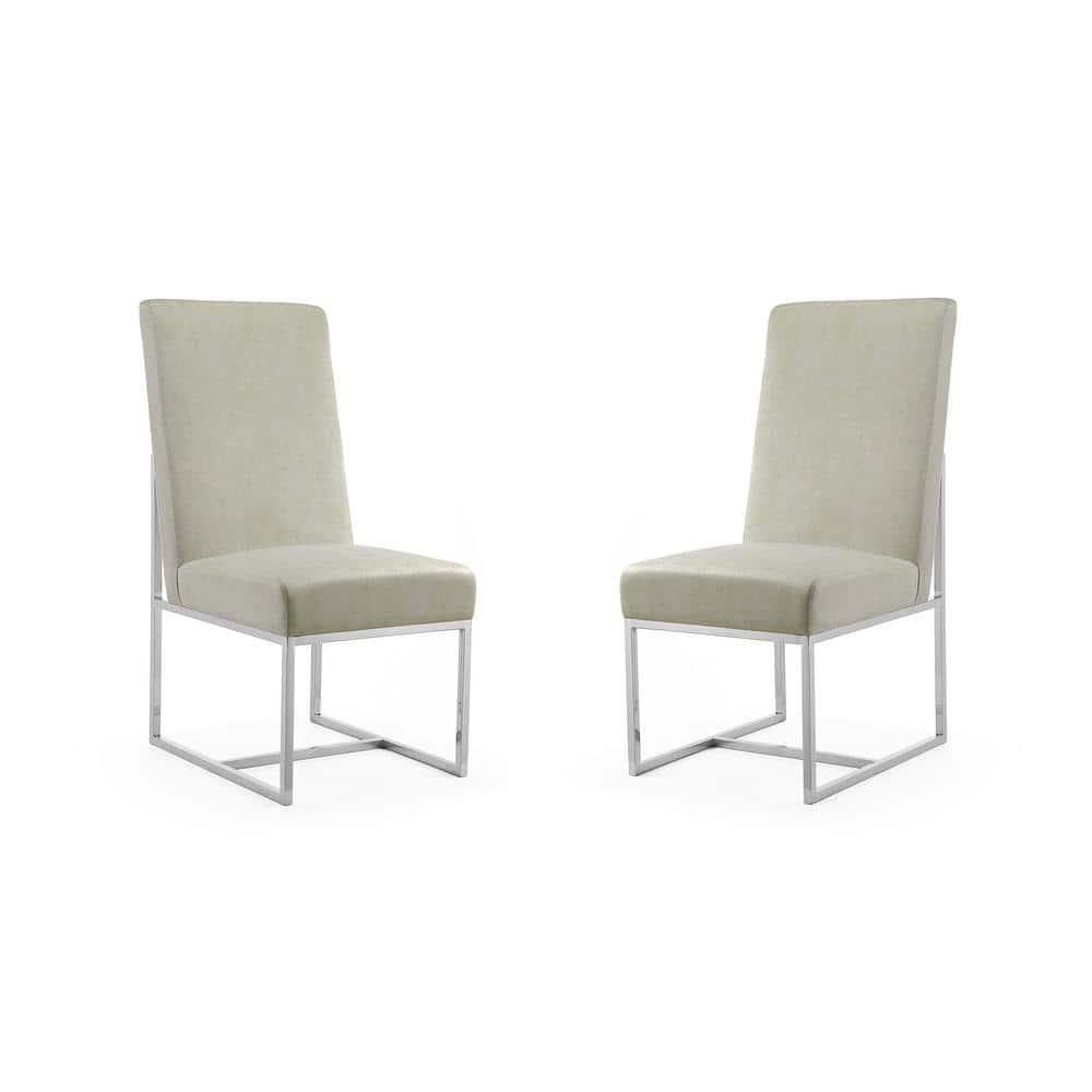 Hillegas Velvet Upholstered Metal Side Chair