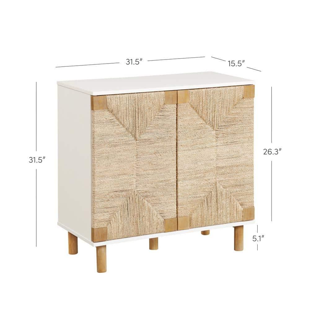 Shellie 31" Wide Rubberwood Wood Sideboard Set or TV Stand