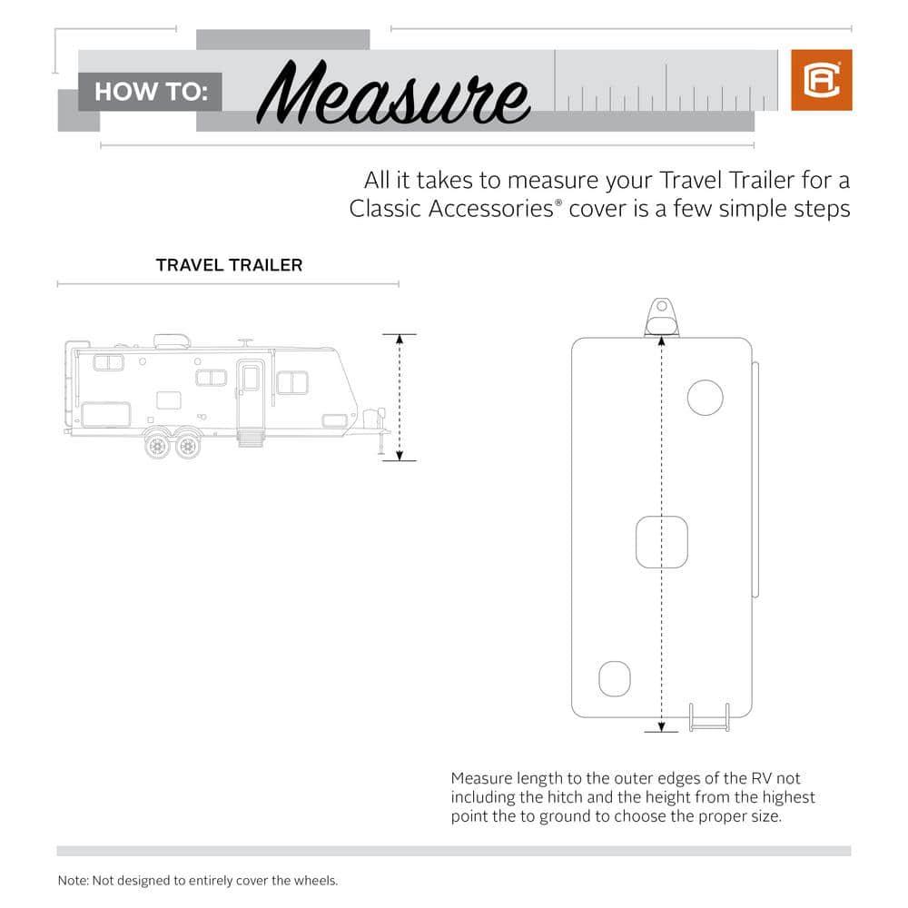 PolyPRO III Gray and White Travel Trailer Cover with UV Protection