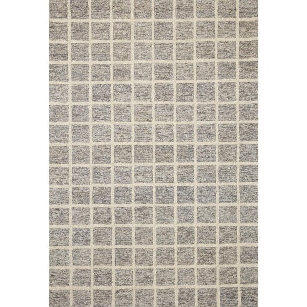 Chris Loves Julia x Loloi Polly Handmade Slate/Ivory Rug