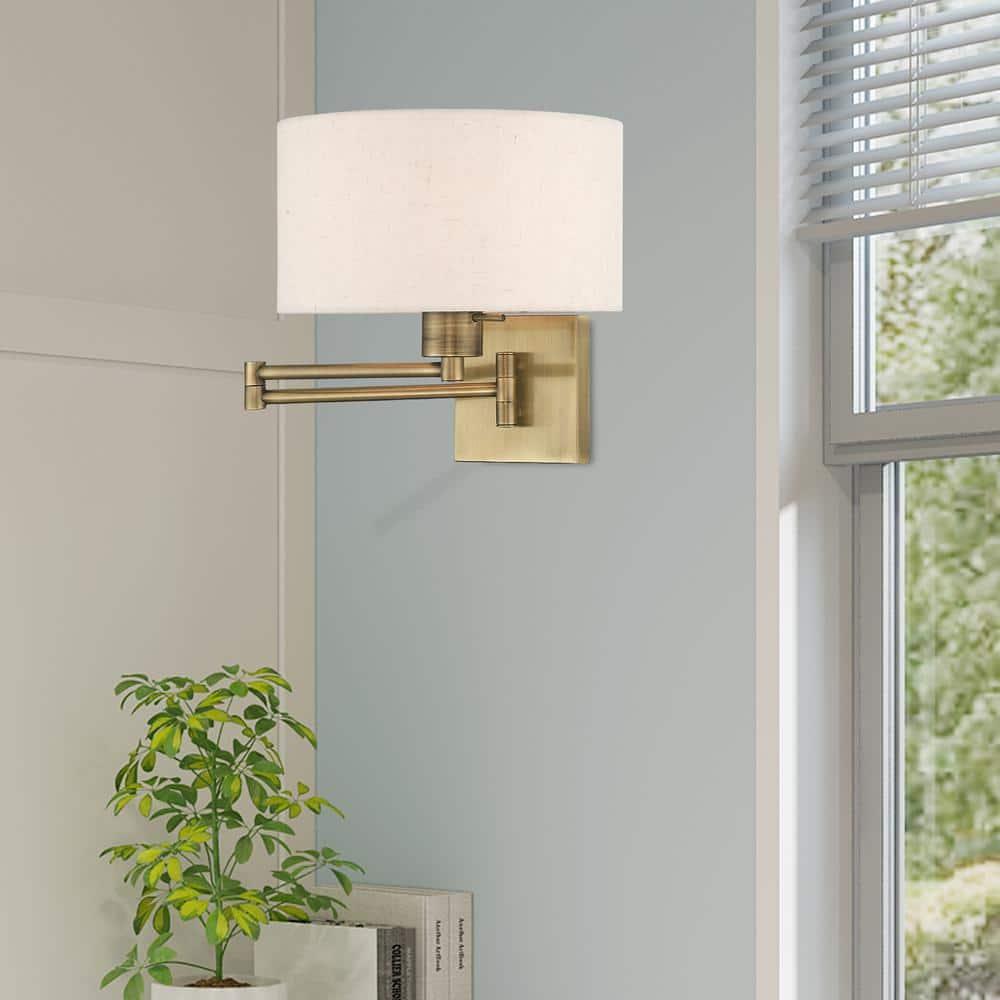 Kevyn Single Light Steel Dimmable Swing Arm Sconce