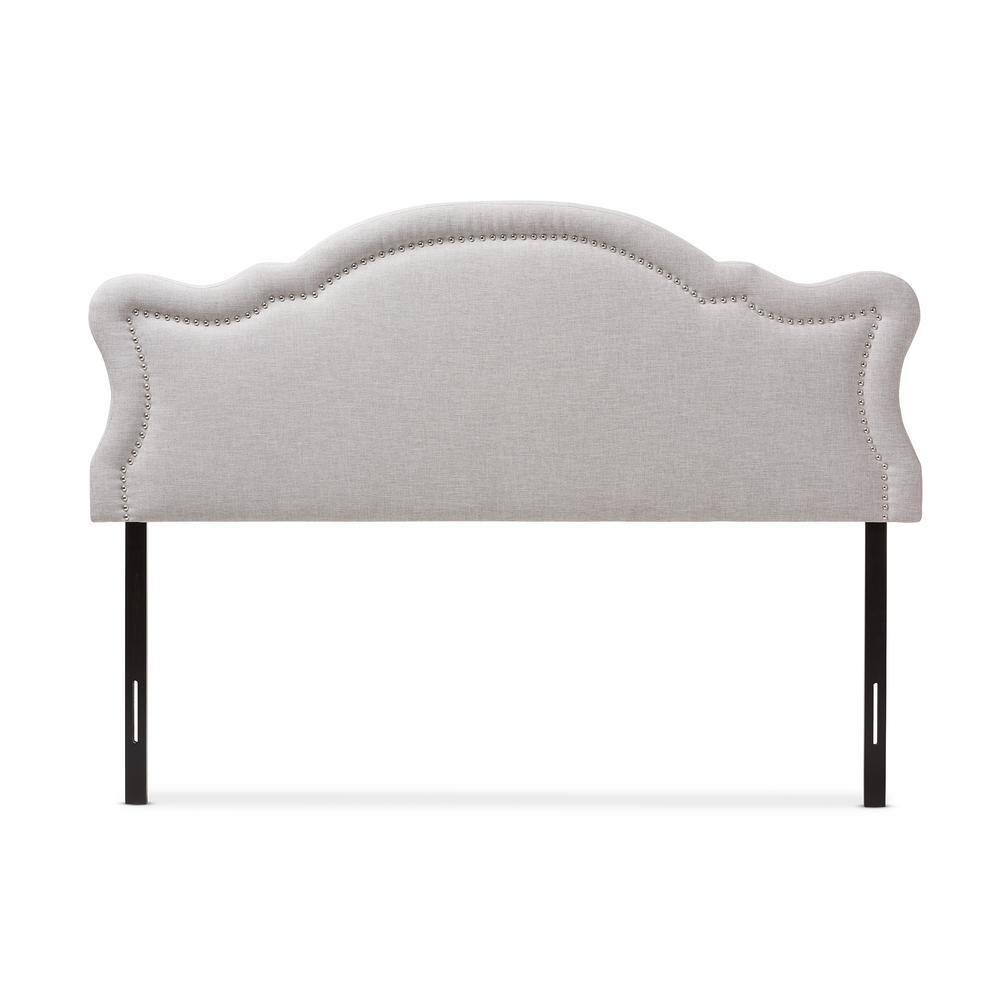 Queen Avery Modern and Contemporary Fabric Headboard Gray - Baxton Studio