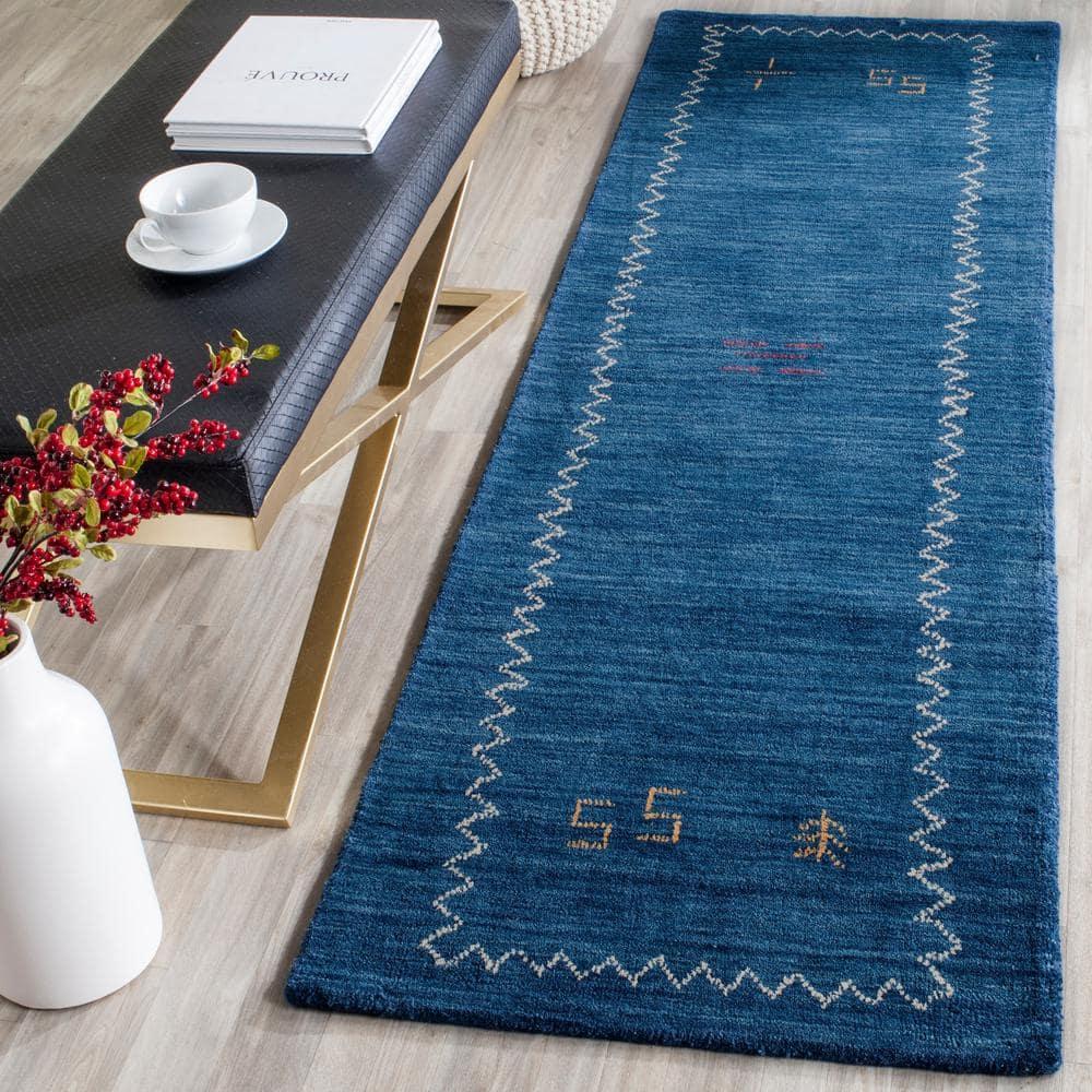 Himalaya HIM583 Hand Loomed Runner Rug - Blue - 2'3"x6' - Safavieh.