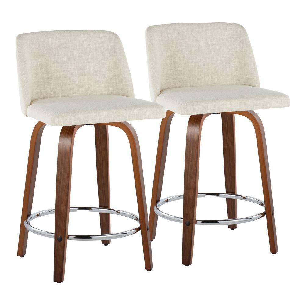 Swivel Upholstered Counter Stool
