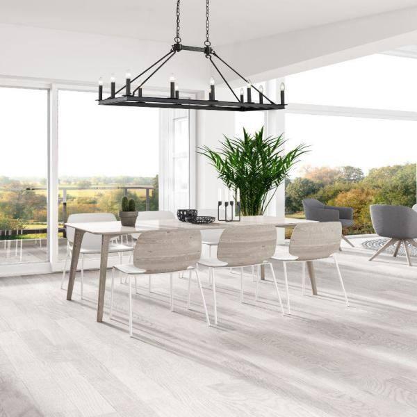 Z-Lite Barclay 12 Light Transitional Steel Island Pendant in Matte Black