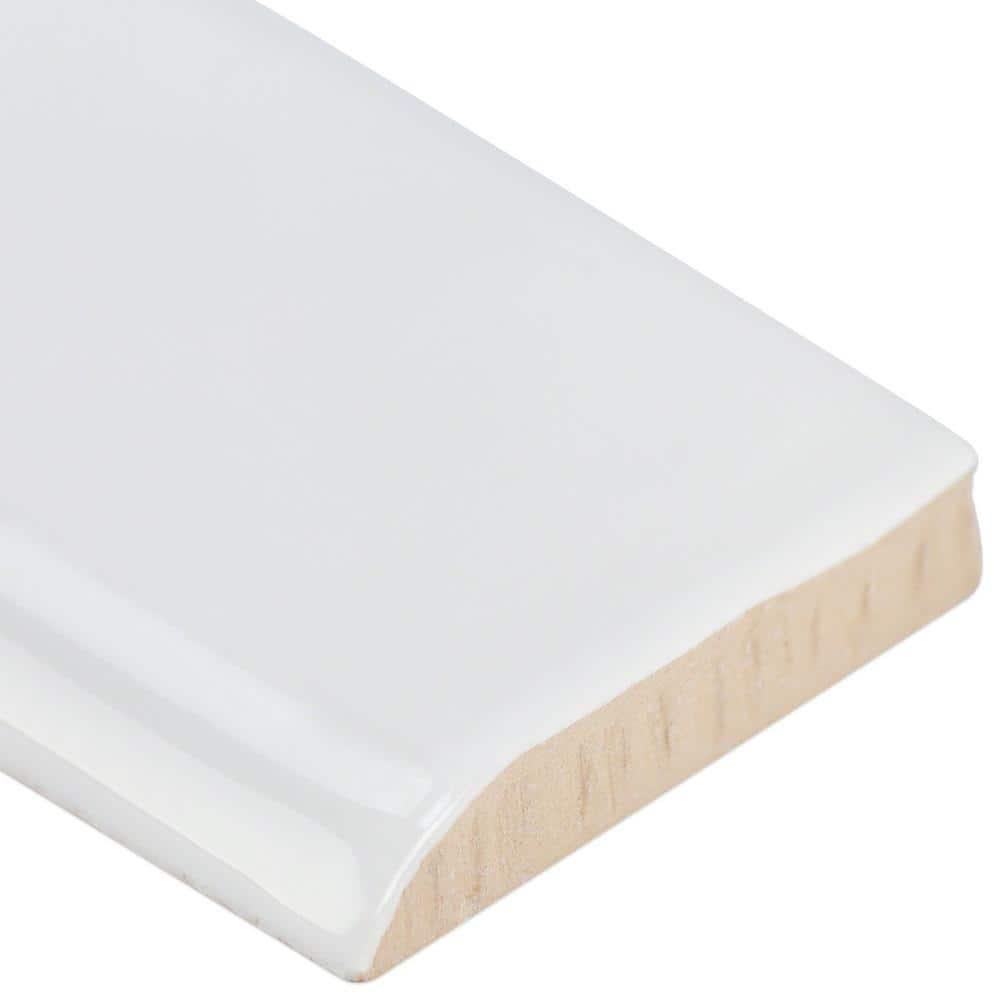 Brookline 10" x 2" Ceramic Bullnose Wall Tile Trim
