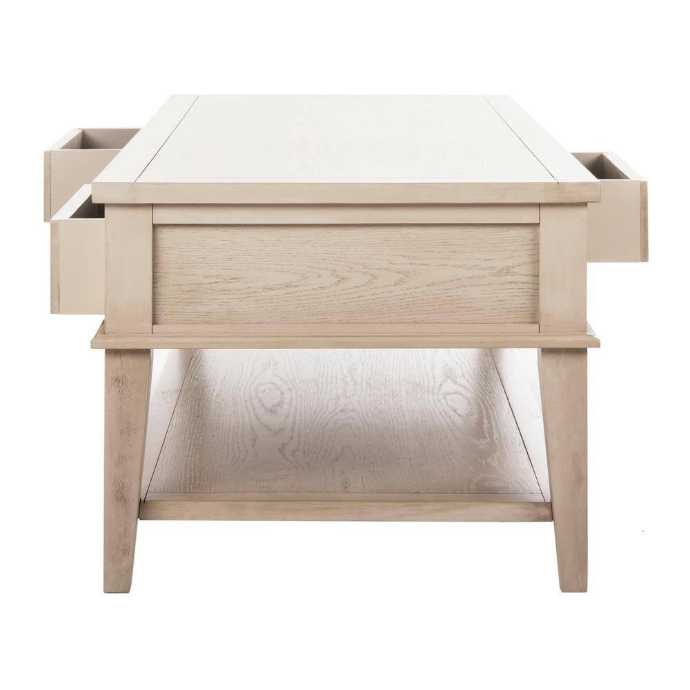 Manelin Coffee Table - White Washed - Safavieh