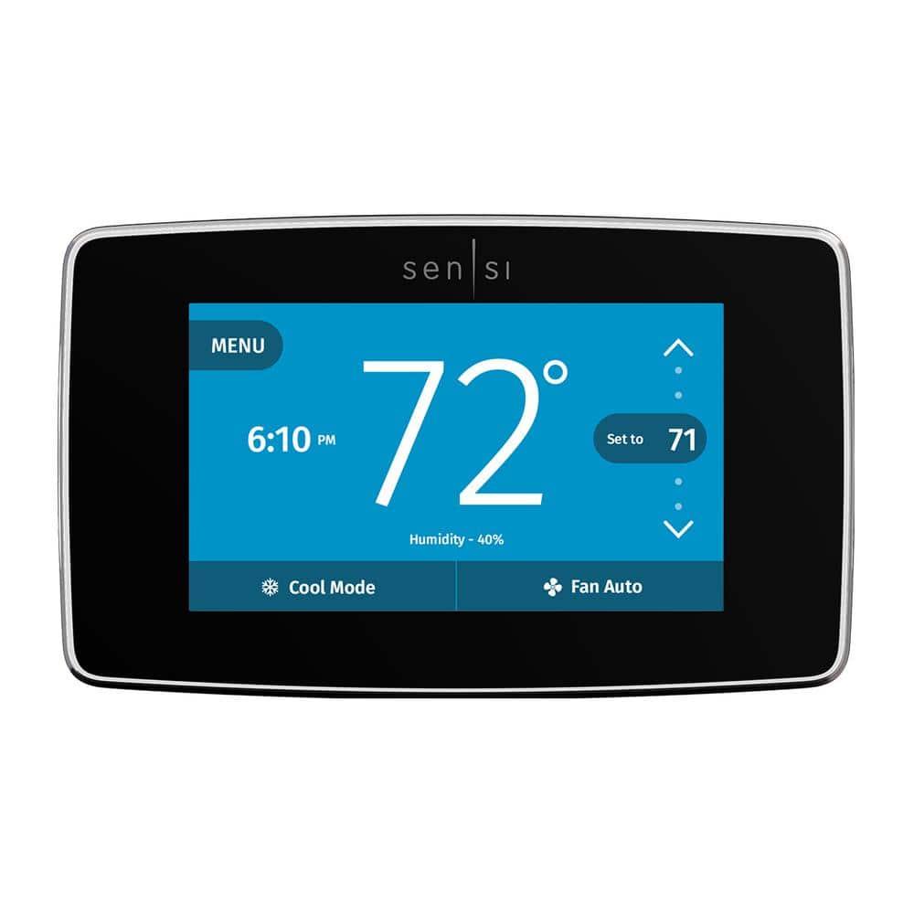 Emerson Thermostats Emerson Thermostats Smart Universally Compatible Thermostat Black