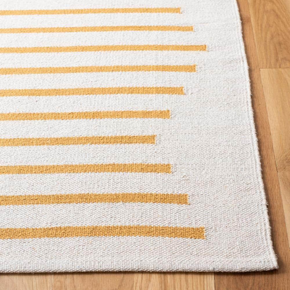 Montauk MTK313 Hand Woven Indoor Area Rug - Ivory/Gold - 9'x12' - Safavieh