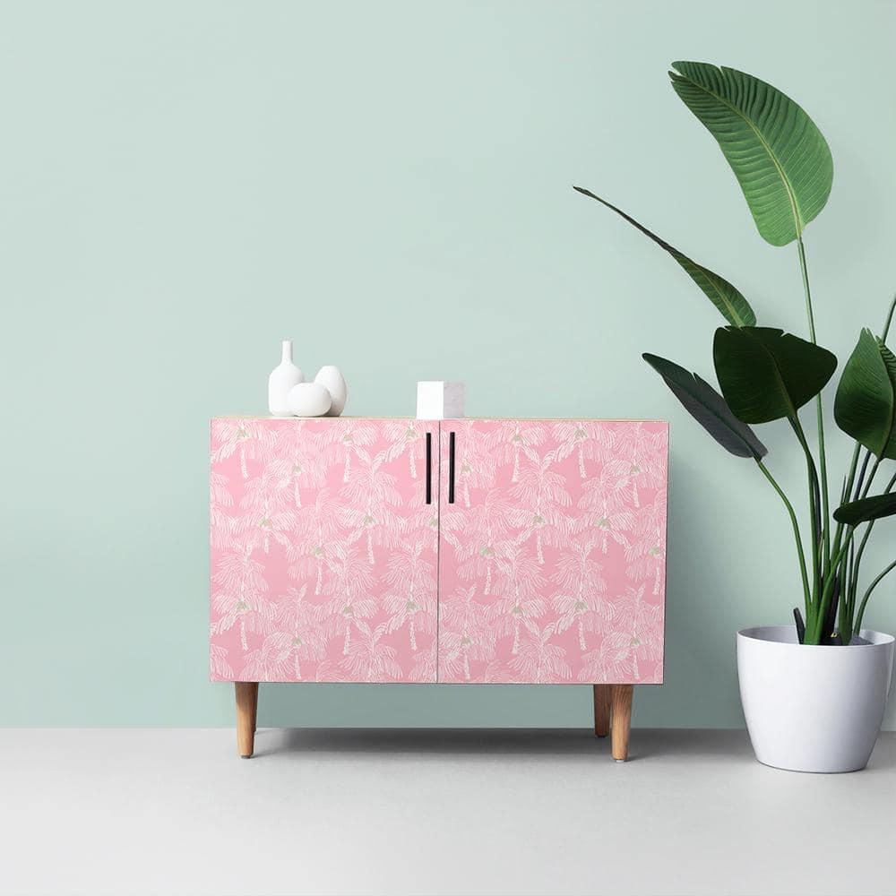 NextWall  Palm Beach Peel and Stick Wallpaper Flamingo