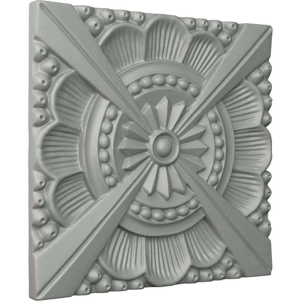 Ekena Millwork Palmetto 7.875'' H x 7.875'' W x 625'' D Urethane Rosette Applique
