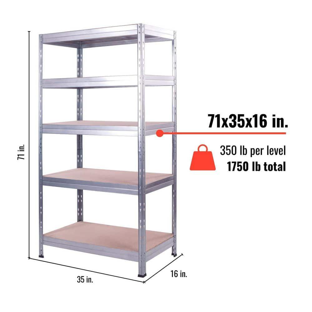 AR SHELVING AR Shelving Industrial Design Durable Stylish for Home, Office and Garage