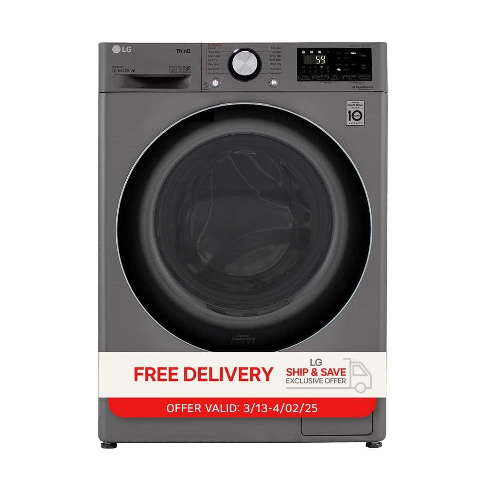 LG LG Smart Wi-Fi Enabled Compact Front Load All-In-One Washer/Dryer Combo with Built-In Intelligence, 2.4 cu. ft. WM3555HVA