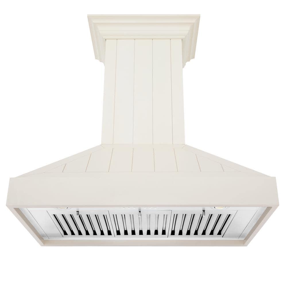 ZLINE 30 in. Convertible Vent Wooden Wall Mount Range Hood in Antigua & Walnut